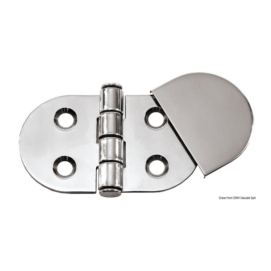 Masque en inox AISI 316 poli miroir Variante ou Accessoires Réduit:charnière AISI316 poli miroir *38.441.10* Qté : 10
