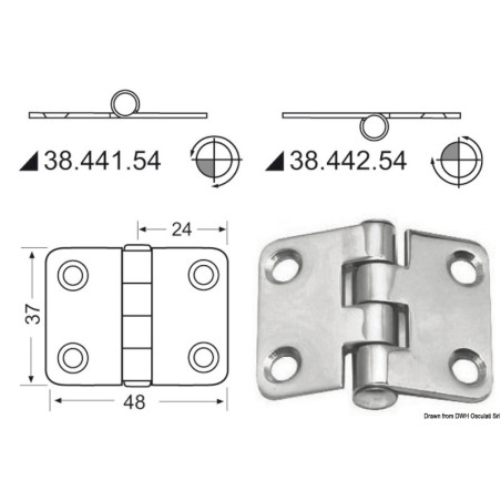 Charnières 2 mm