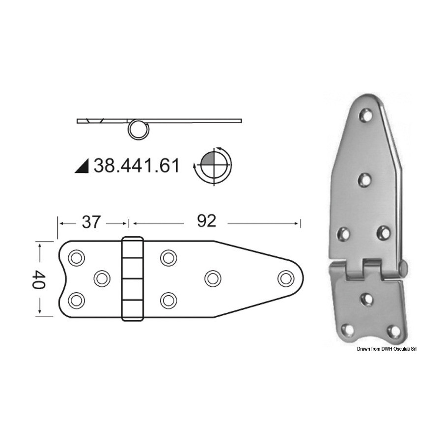 Charnières 2 mm 