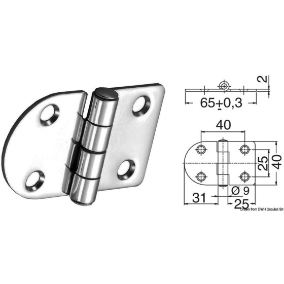 Charnières 2 mm 