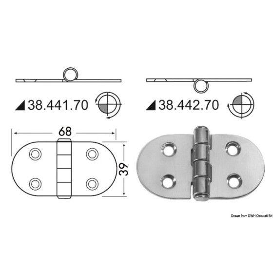 Charnières 2 mm 