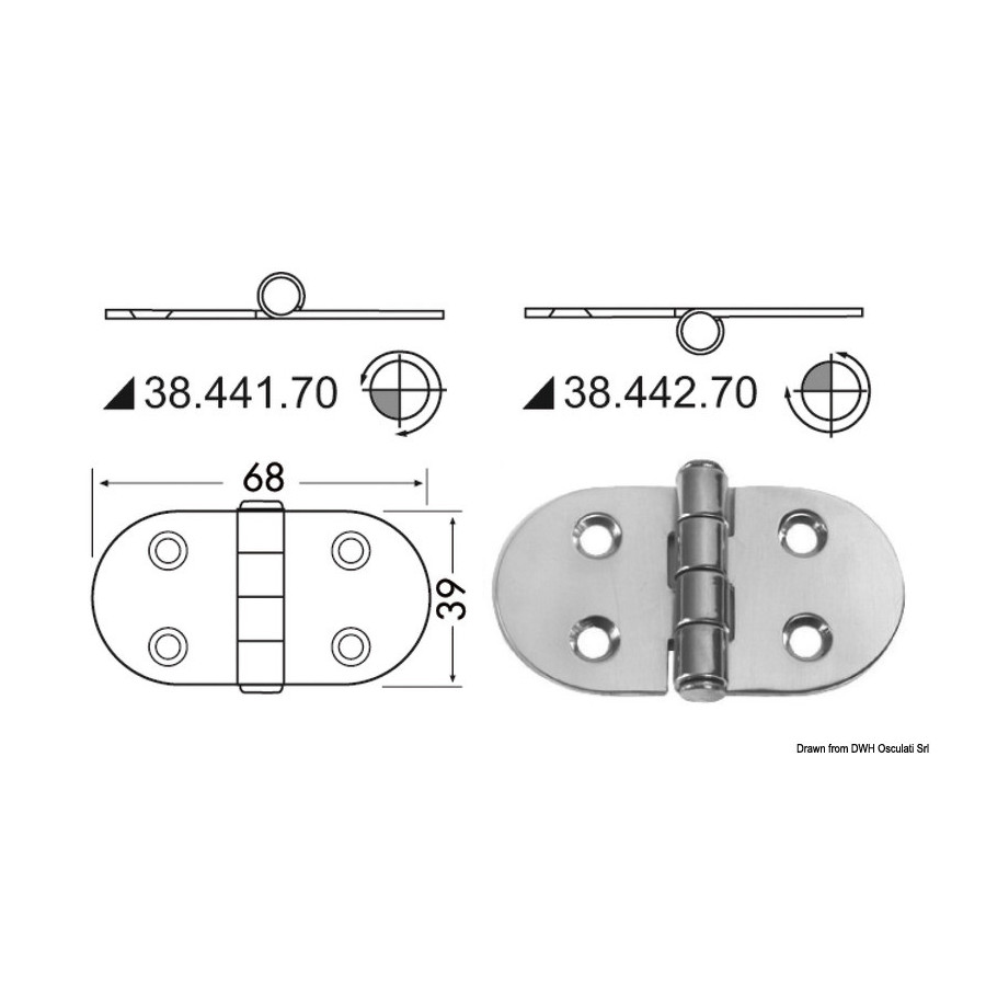 Charnières 2 mm 
