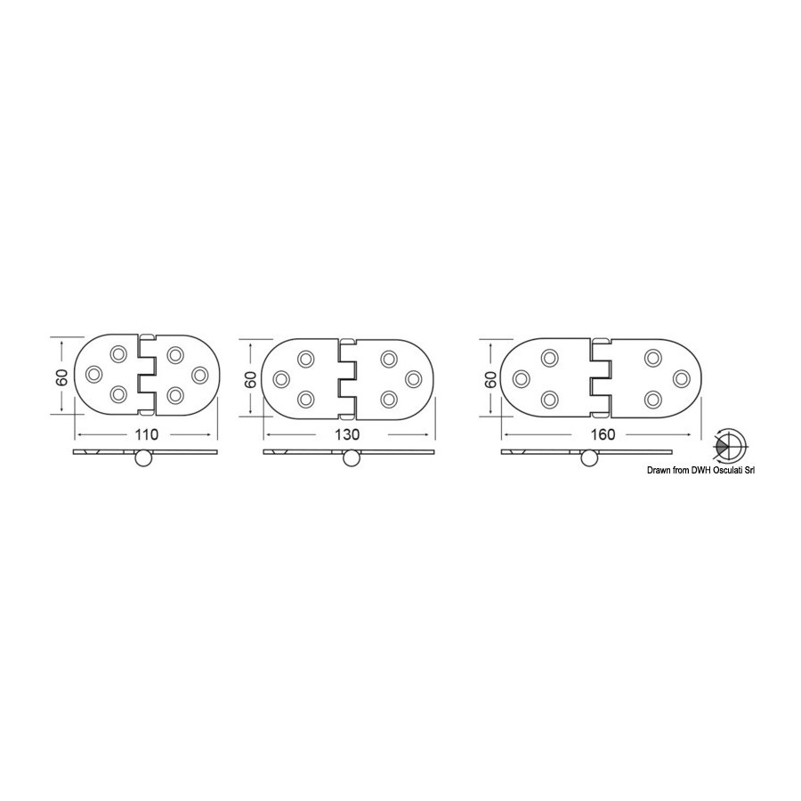Charnières 3 mm HEAVY DUTY 