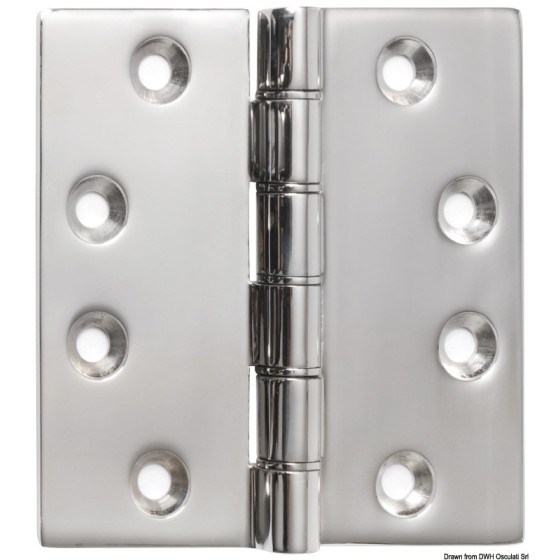 Charnière en acier de moulage Variante ou Accessoires Réduit:102 x 102 x 4 mm *38.455.14*