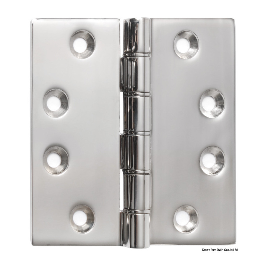 Charnière en acier de moulage Variante ou Accessoires Réduit:102 x 102 x 4 mm *38.455.14*