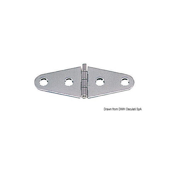 Charnières 1,7 mm Variante ou Accessoires Réduit:poli miroir 101x38 mm *38.467.89* Qté : 3