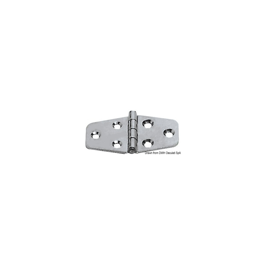 Charnières 1,7 mm version éco Variante ou Accessoires Réduit:70x38 mm *38.491.00* Qté : 6