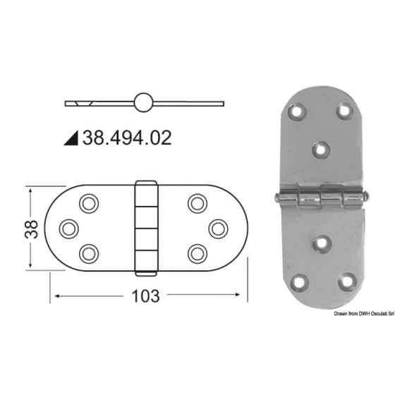 Charnières 2 mm 