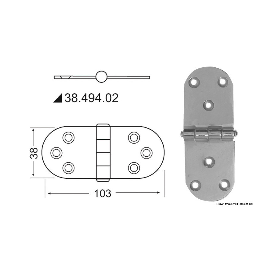 Charnières 2 mm 
