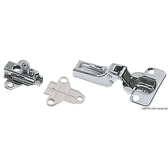 Charnière à ressort pour portes SUGATSUNE Variante ou Accessoires Réduit:ressort 5-9 mm 94x54 mm *38.525.42*
