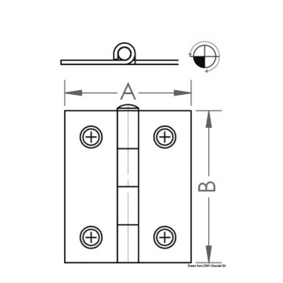 Charnières 0,8 mm 