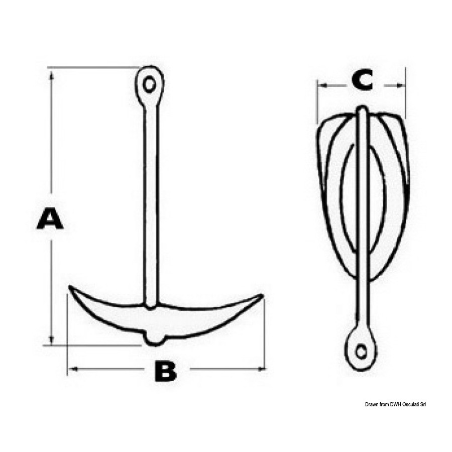 Ancres parapluie pliables 