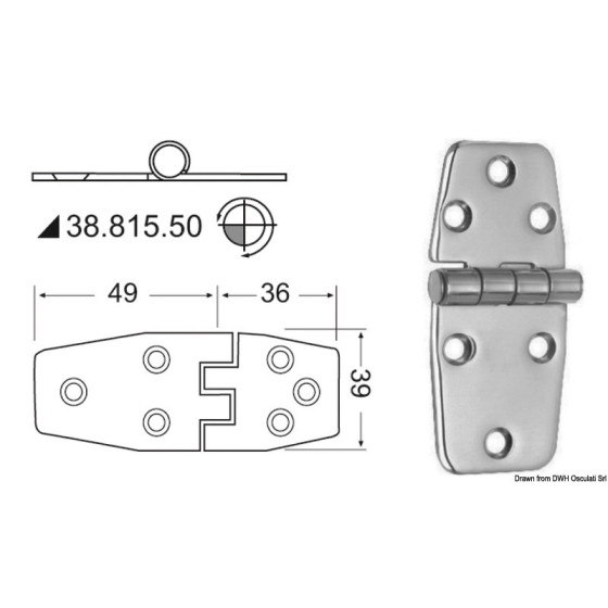 Charnières 2 mm 