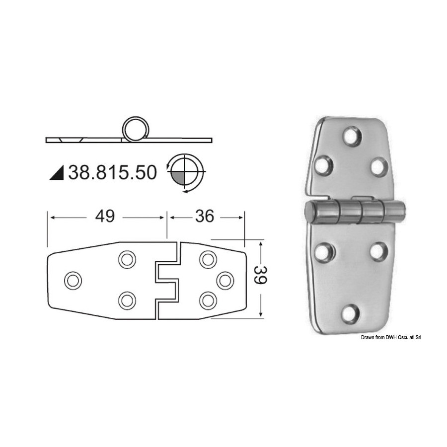 Charnières 2 mm 