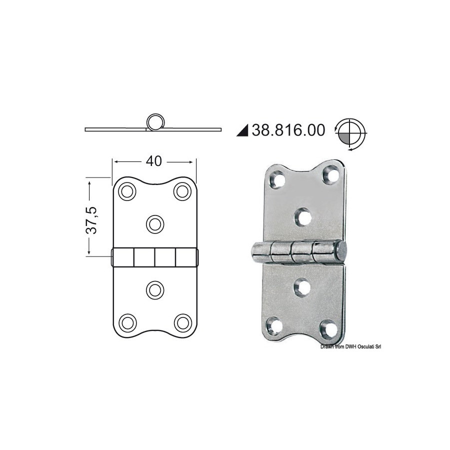 Charnières 2 mm 
