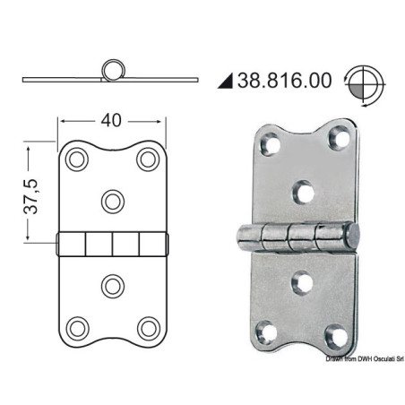 Charnières 2 mm
