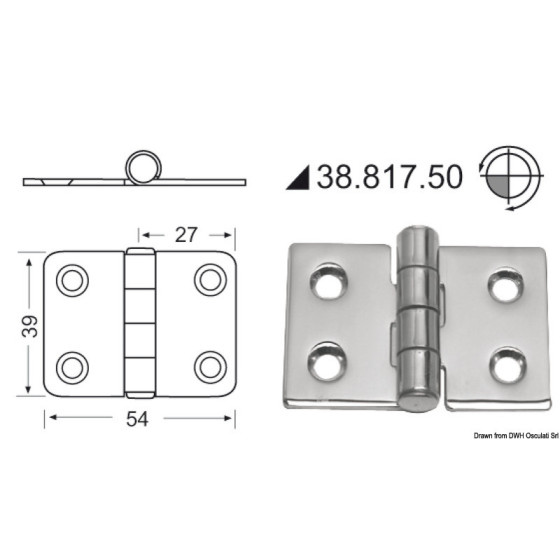 Charnières 2 mm 