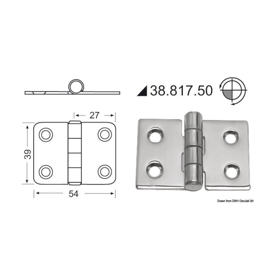 Charnières 2 mm 
