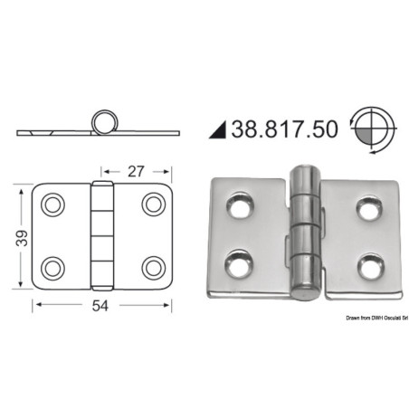 Charnières 2 mm