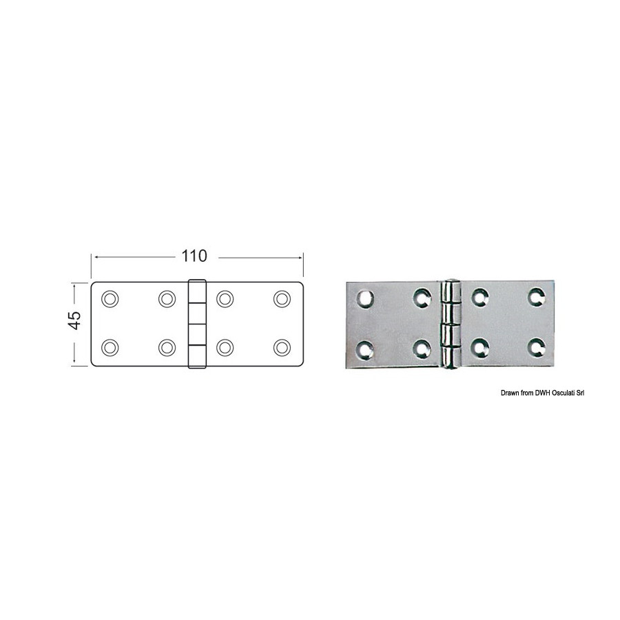 Charnières 2,5 mm 