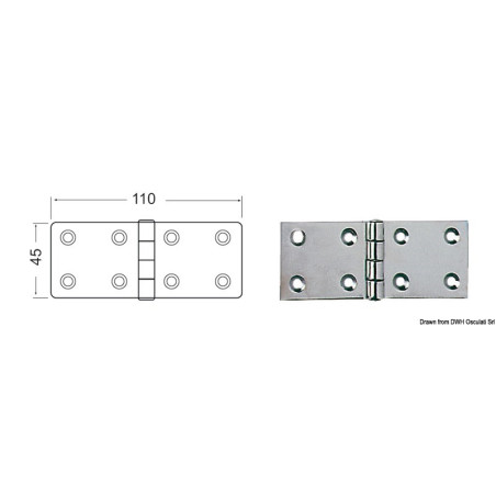 Charnières 2,5 mm