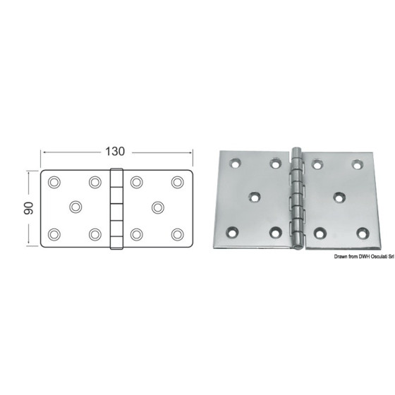 Charnières 2,5 mm 