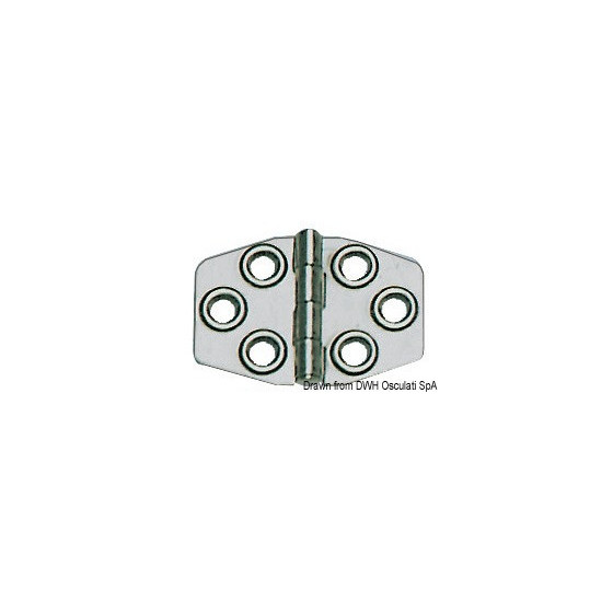 Charnières 1,5 mm Variante ou Accessoires Réduit:poli  68x46 mm *38.829.00* Qté : 4