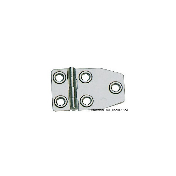 Charnières 1,5 mm Variante ou Accessoires Réduit:poli  73x46 mm *38.829.03* Qté : 4
