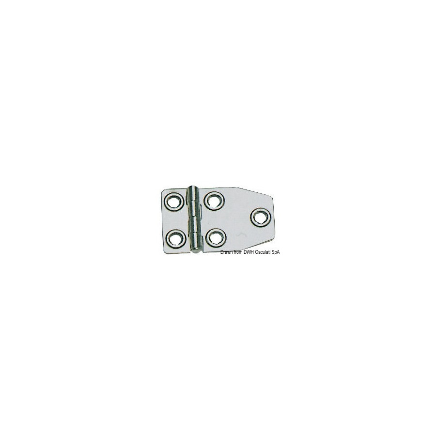 Charnières 1,5 mm Variante ou Accessoires Réduit:poli  73x46 mm *38.829.03* Qté : 4