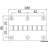 Charnière frictionnée auto-portante