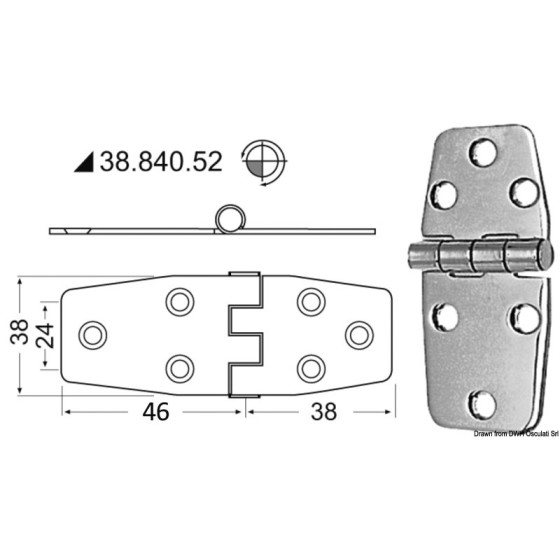 Charnières 2 mm 