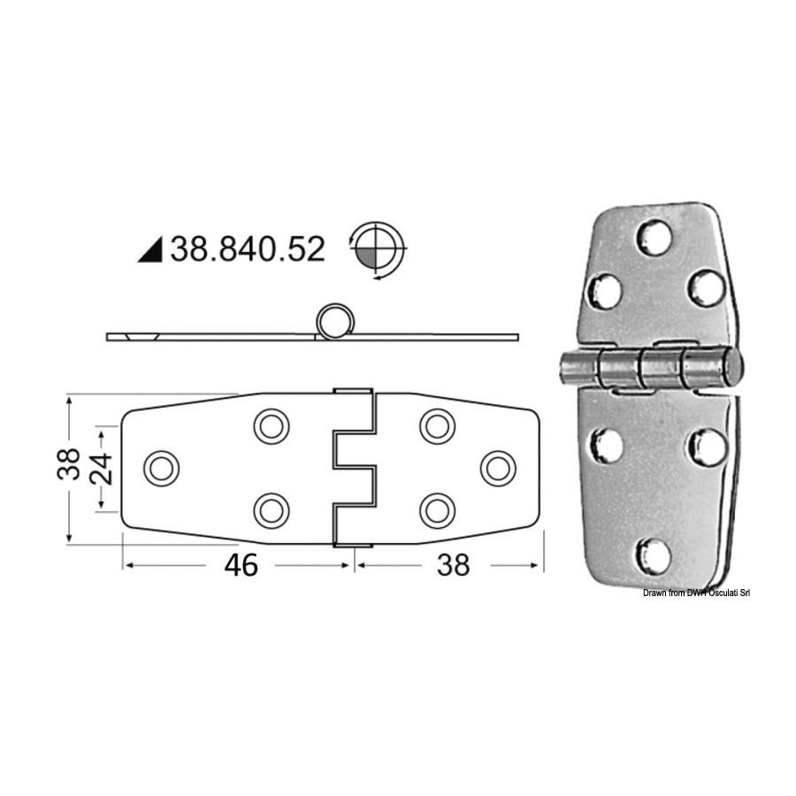 Charnières 2 mm 