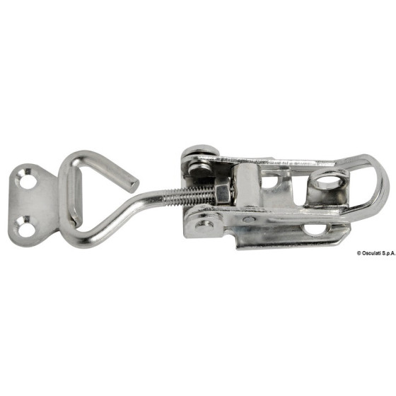 Fermeture à levier en inox réglable avec cadenas Variante ou Accessoires Réduit:inox 75-90 mm *38.904.10* Qté : 2