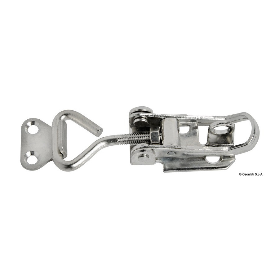 Fermeture à levier en inox réglable avec cadenas Variante ou Accessoires Réduit:inox 75-90 mm *38.904.10* Qté : 2