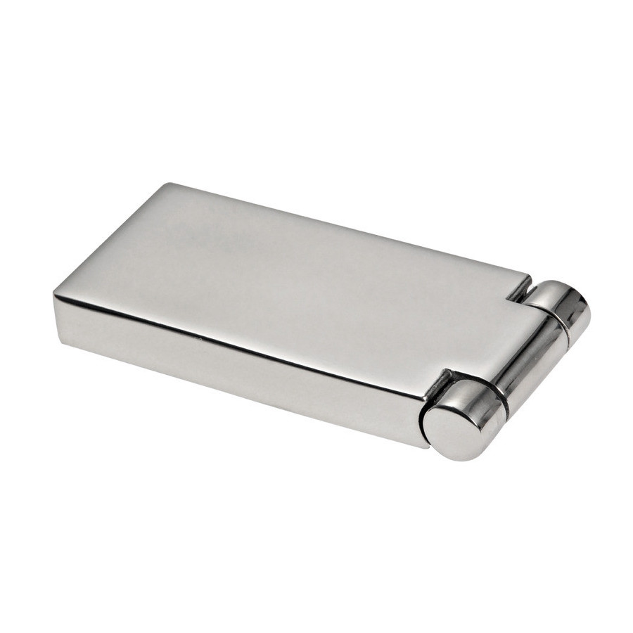 Charnière à encastrer pour portes Variante ou Accessoires Réduit:encastrer AISI316 poli miroir 75x35 mm *38.925.02*