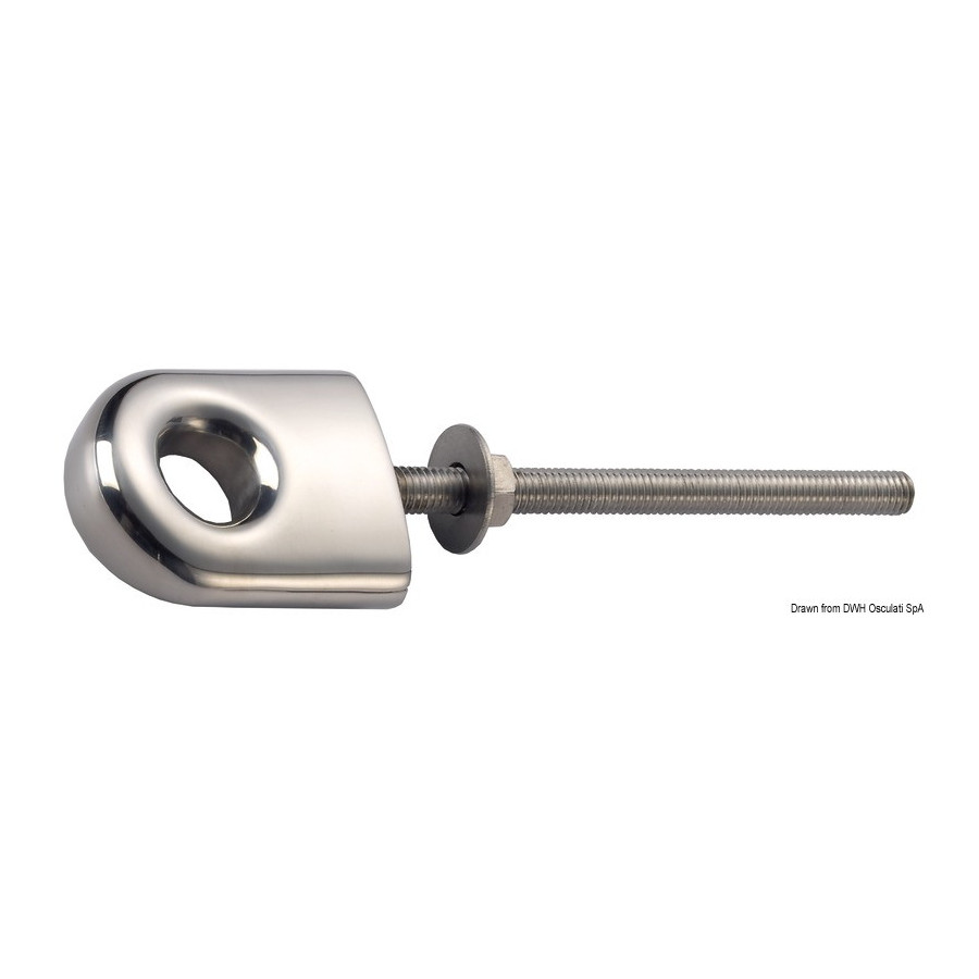 Anneau proue/poupe en inox AISI 316 poli miroir 