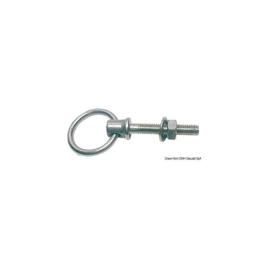 Anneau pivotant avec axe en inox 