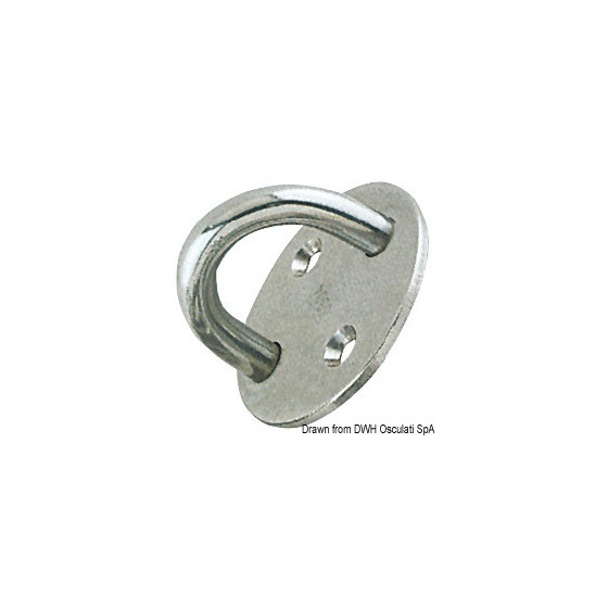 Platine 2 trous avec pontet 