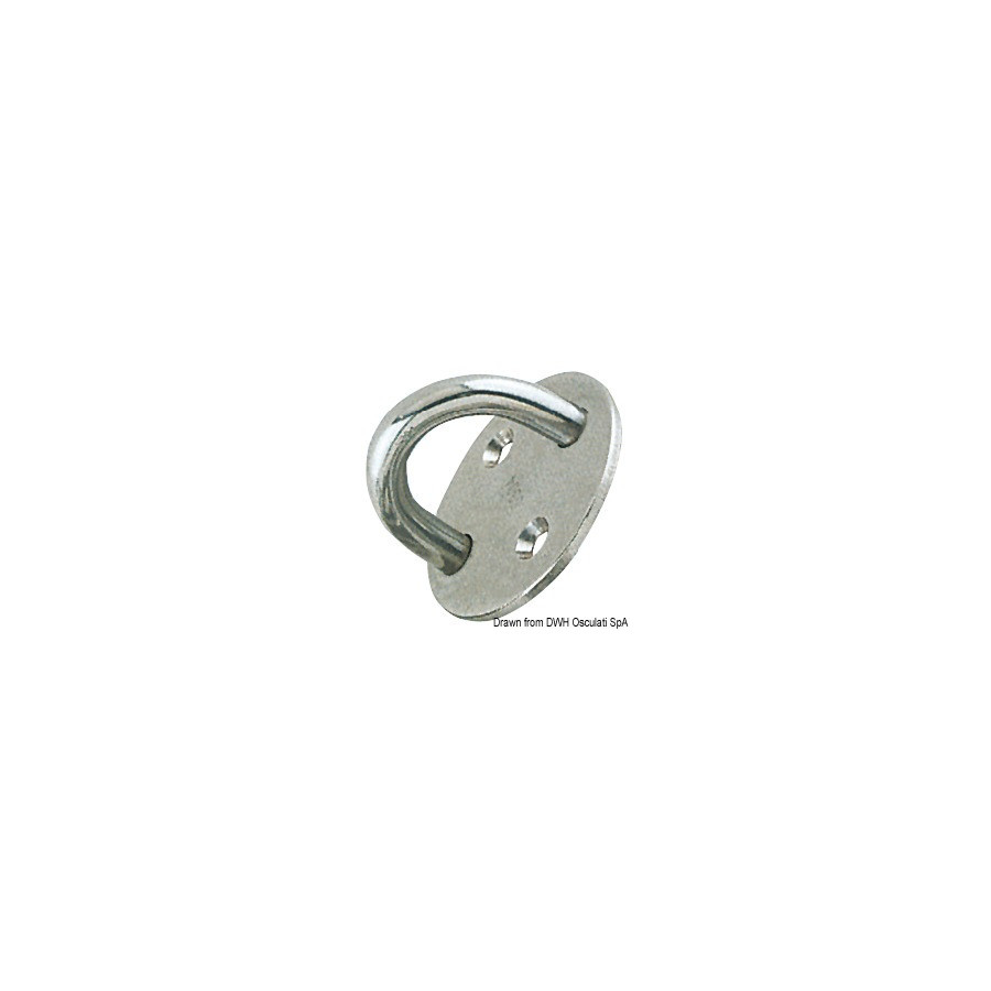 Platine 2 trous avec pontet 