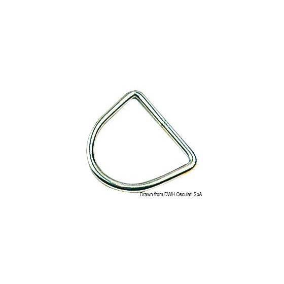 Anneau demi-rond 