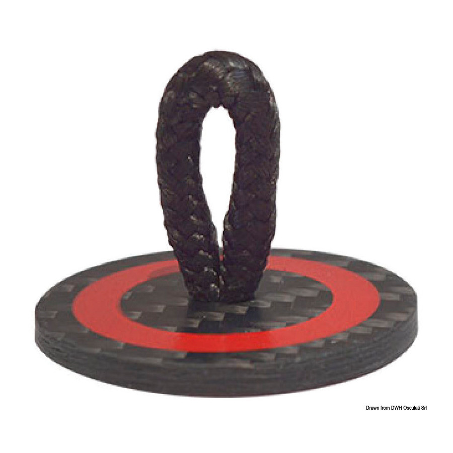 Œillet textile avec fixation adhésive ROPEYE XXS/XS Variante ou Accessoires Réduit:carbone ROPEYE ROXXS-C *39.810.01*
