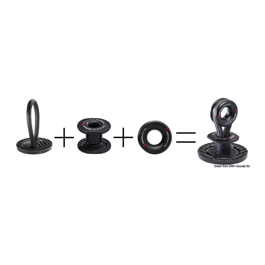 Pad-eye avec fixation de cloison ROPEYE Pro Loop 