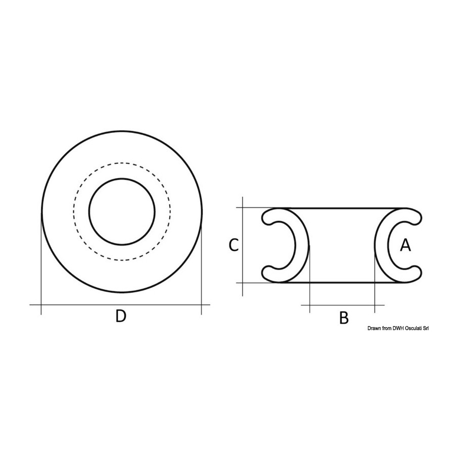 Anneaux anti-friction ROPEYE SLR 