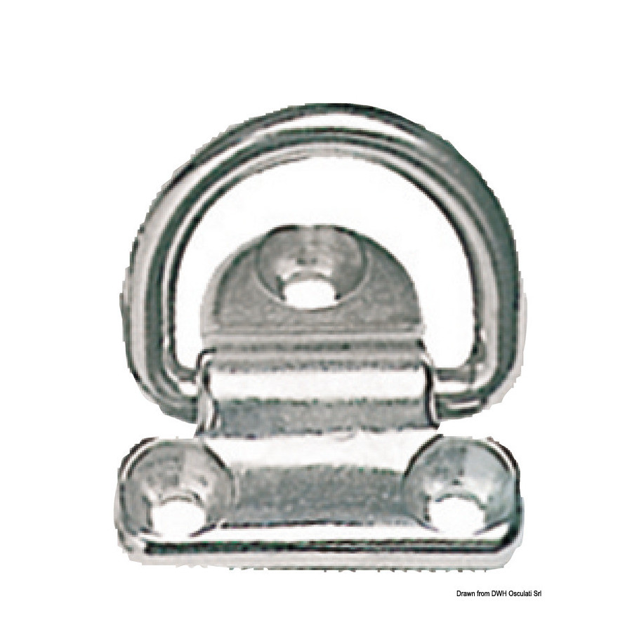 Anneaux rabattables en inox 