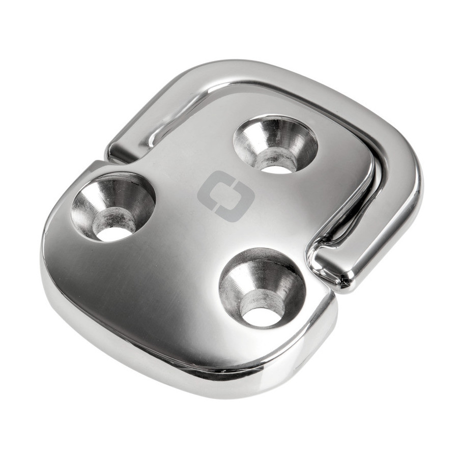 Anneaux rabattables Square pad eyes avec anneau forgé HR 