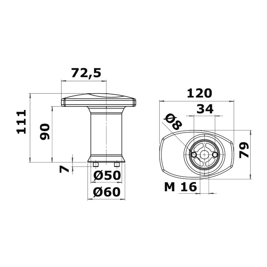 Système modulaire de taquet et chaumard Variante ou Accessoires Réduit:p. système modulaire *40.176.02*