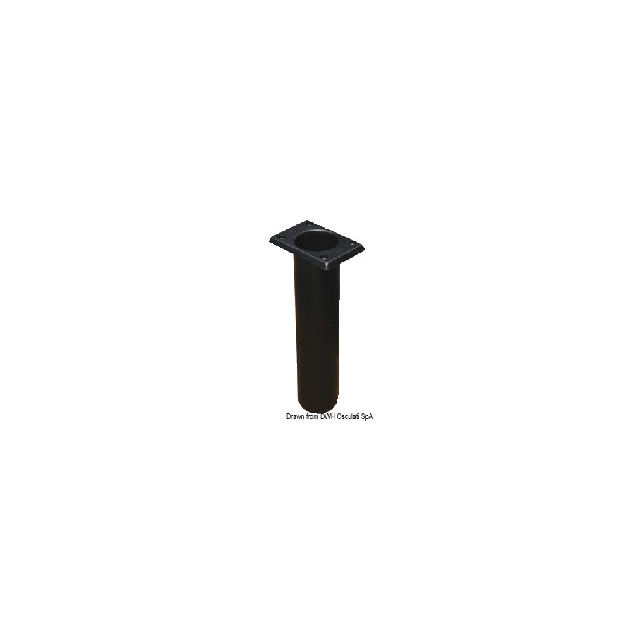 Porte-canne en polypropylène UV stabilisé Variante ou Accessoires Réduit:polypr UV stabilizé carré noir 230mm *41.164.01* Qté : 