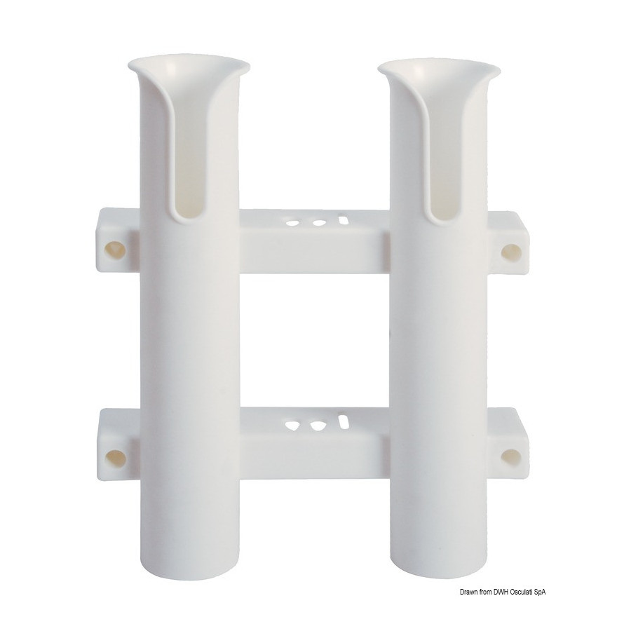 Porte-canne à pêche fixe à paroi, en plastique Variante ou Accessoires Réduit:plastique fixation à paroi N. 2 *41.170.93* Qté : 