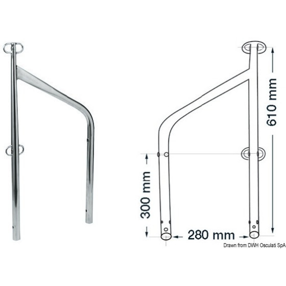 Chandelier double pour grilles externes 