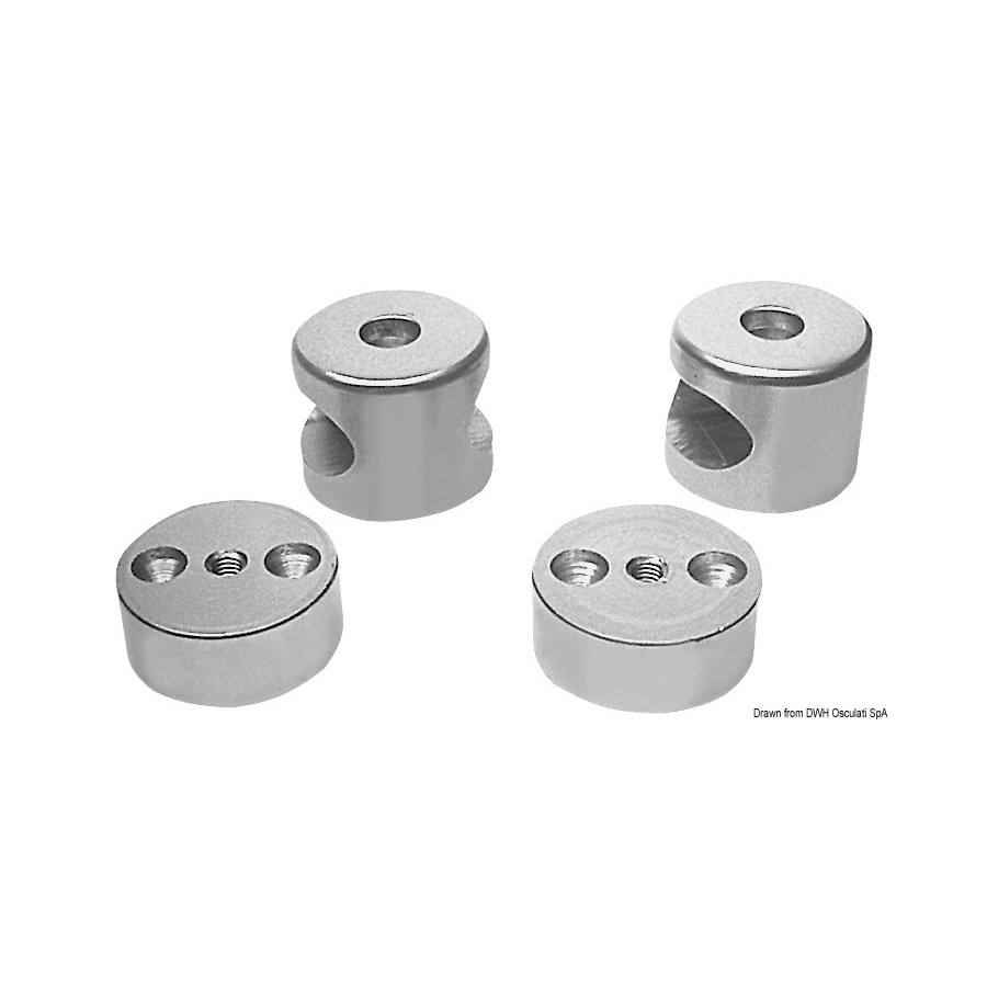 Embouts de main-courante, fixation supérieure 